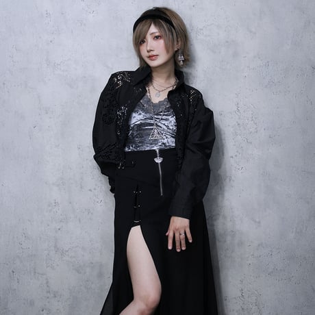 BATTENN LACE SHIRT(BLACK)