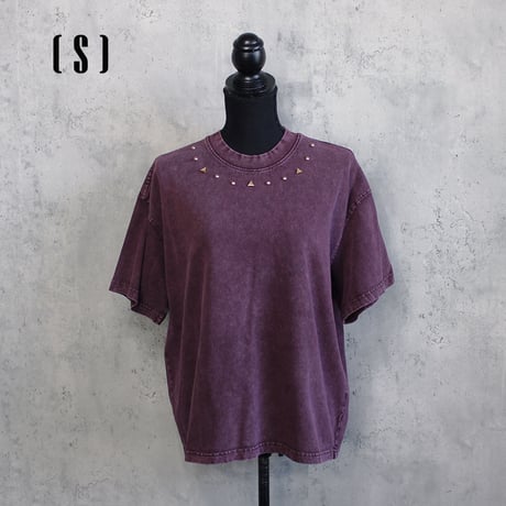 PYRAMID RIVET T-SHIRT(WINE)