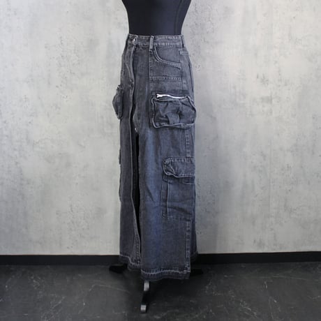DENIM LONG SKIRT
