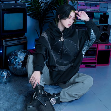 CHIMERA MESH HOODIE (GRAY)