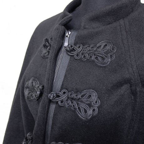 CHINA CAPE COAT (BLACK)