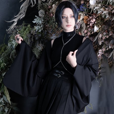 KIMONO SHORT JACKET(BLACK)