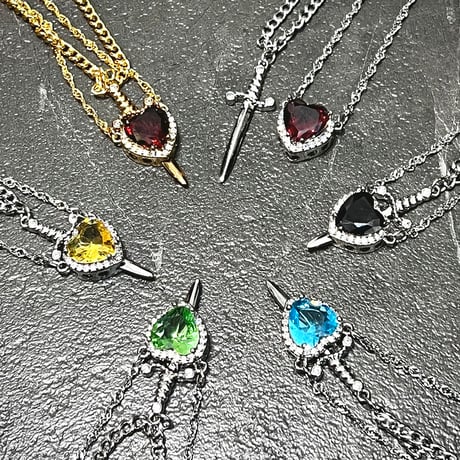 HEART SWORD NECKLACE