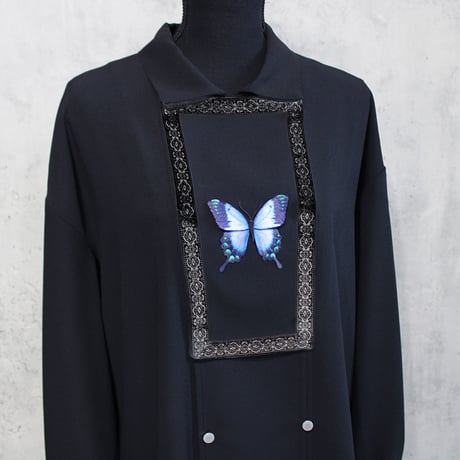 HYOUHON SHIRT (BUTTERFLY/BLACK)
