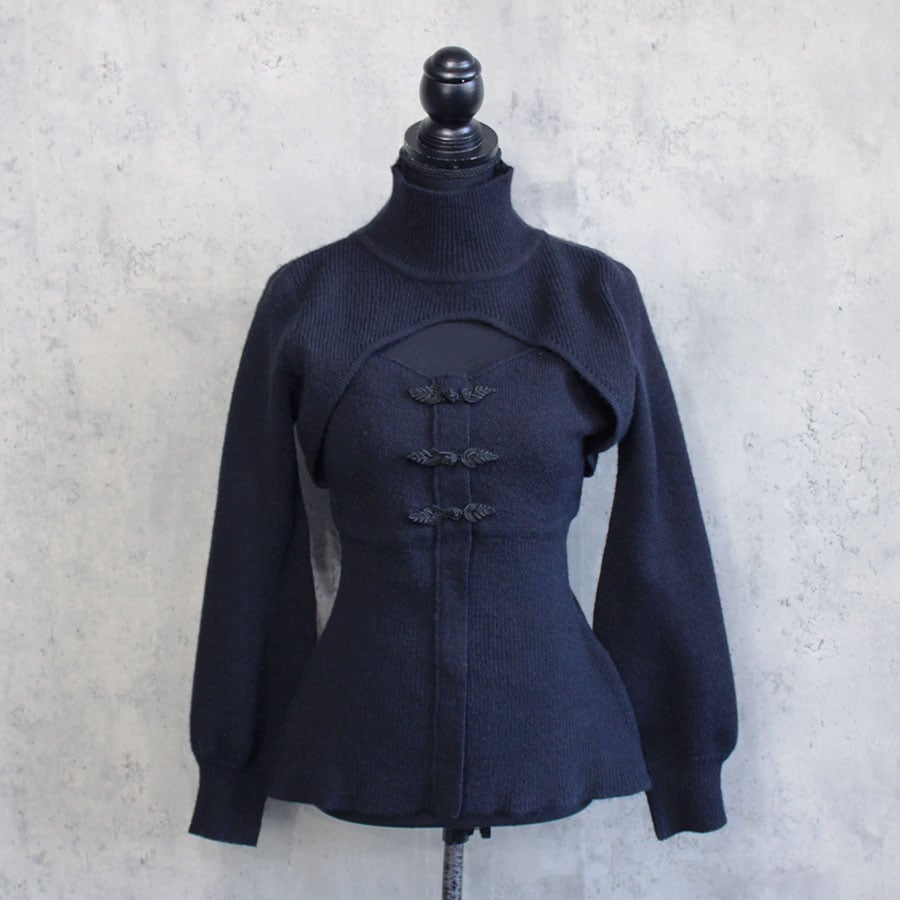 新品タグ付きlouren peplum docking knit CHINA PEPLUM KNIT | CuLLt