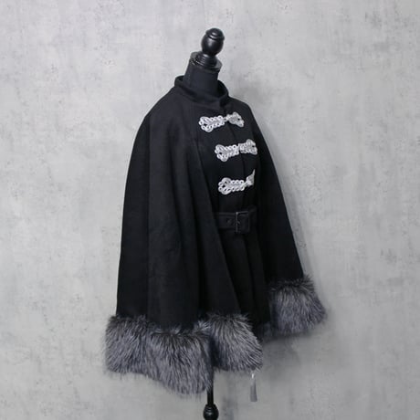 CHINA CAPE COAT (SILVER)