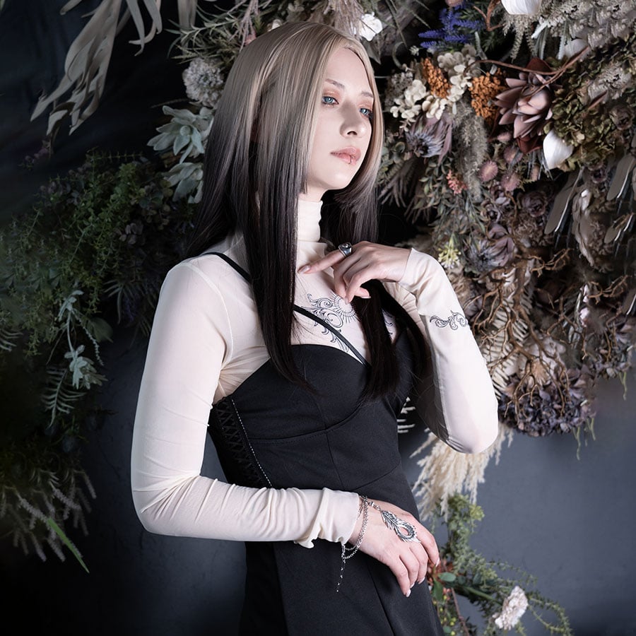 トップス MELT THE LADY horoscope tatoo tops nude meltthelady horoscope tattoo tops nude