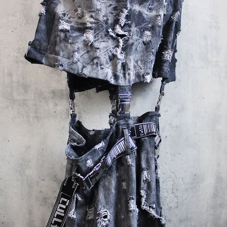 CLASH DENIM PANTS
