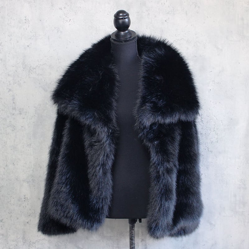 FAKE FUR JACKET(BLACK) | CuLLt