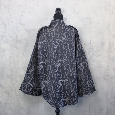 GAMBLE SHIRT (BLACK×SILVER)