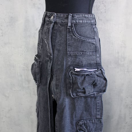DENIM LONG SKIRT