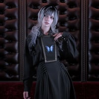 HYOUHON SHIRT (BUTTERFLY/BLACK)