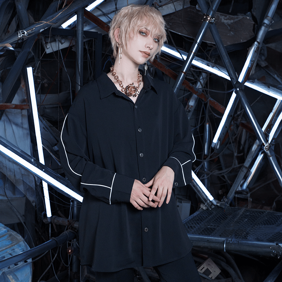 SEBONE SHIRT(BLACK×WHITE) | CuLLt