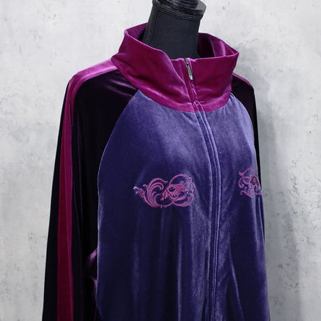 CASINO VELOR TRACK JACKET (PLUM)