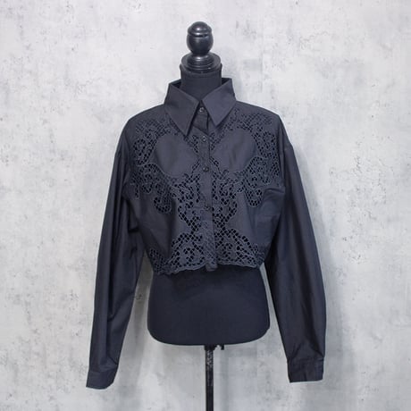 BATTENN LACE SHIRT(BLACK)