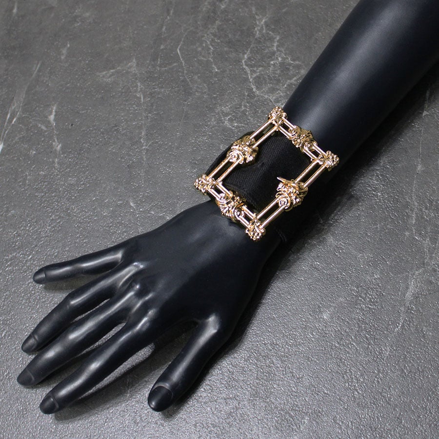 その他 GAL BANGLE Double Bangle with 18kt gold plating over silver Icon Mesh