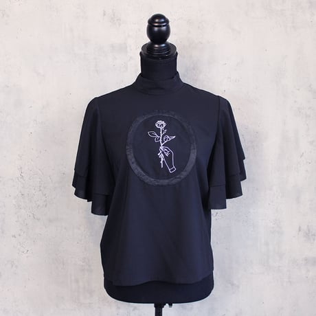 FLOWLY BLOUSE(BLACK)