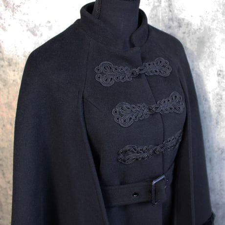 CHINA CAPE COAT (BLACK)