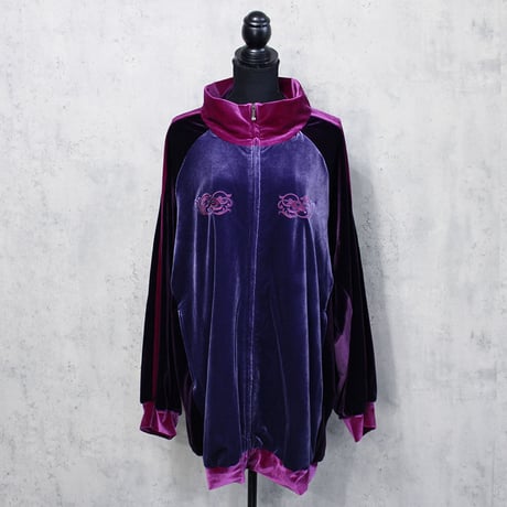 CASINO VELOR TRACK JACKET (PLUM)