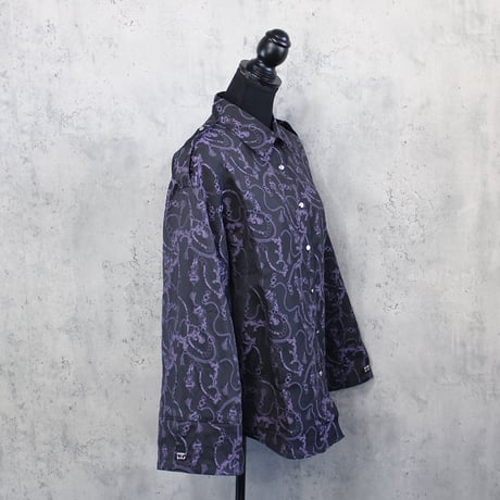 GAMBLE SHIRT (BLACK×PURPLE)