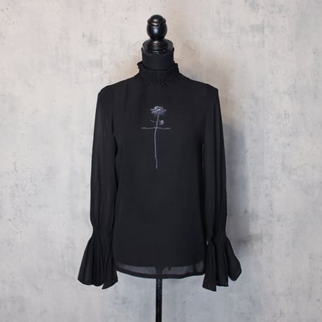 MYSTIC ROSE SHEER TOPS(BLACK)
