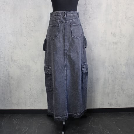 DENIM LONG SKIRT