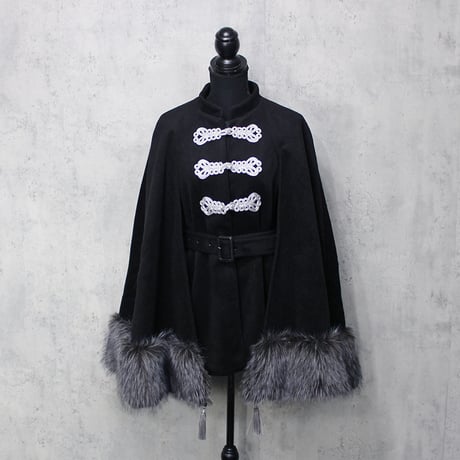 CHINA CAPE COAT (SILVER)