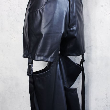 GARTER LEATHER  PANTS