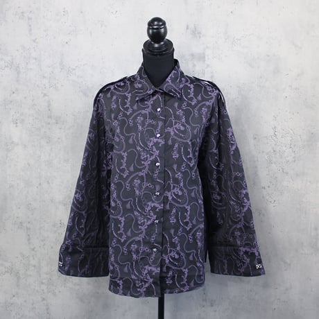 GAMBLE SHIRT (BLACK×PURPLE)