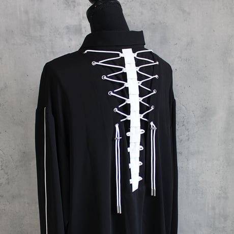 SEBONE SHIRT(BLACK×WHITE)