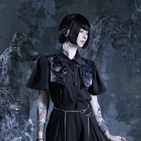 MIRAGE BLOUSE(BLACK)