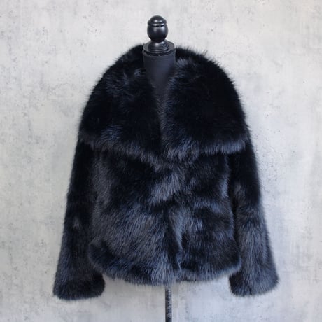 FAKE FUR JACKET(BLACK)