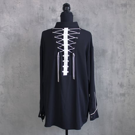 SEBONE SHIRT(BLACK×WHITE)