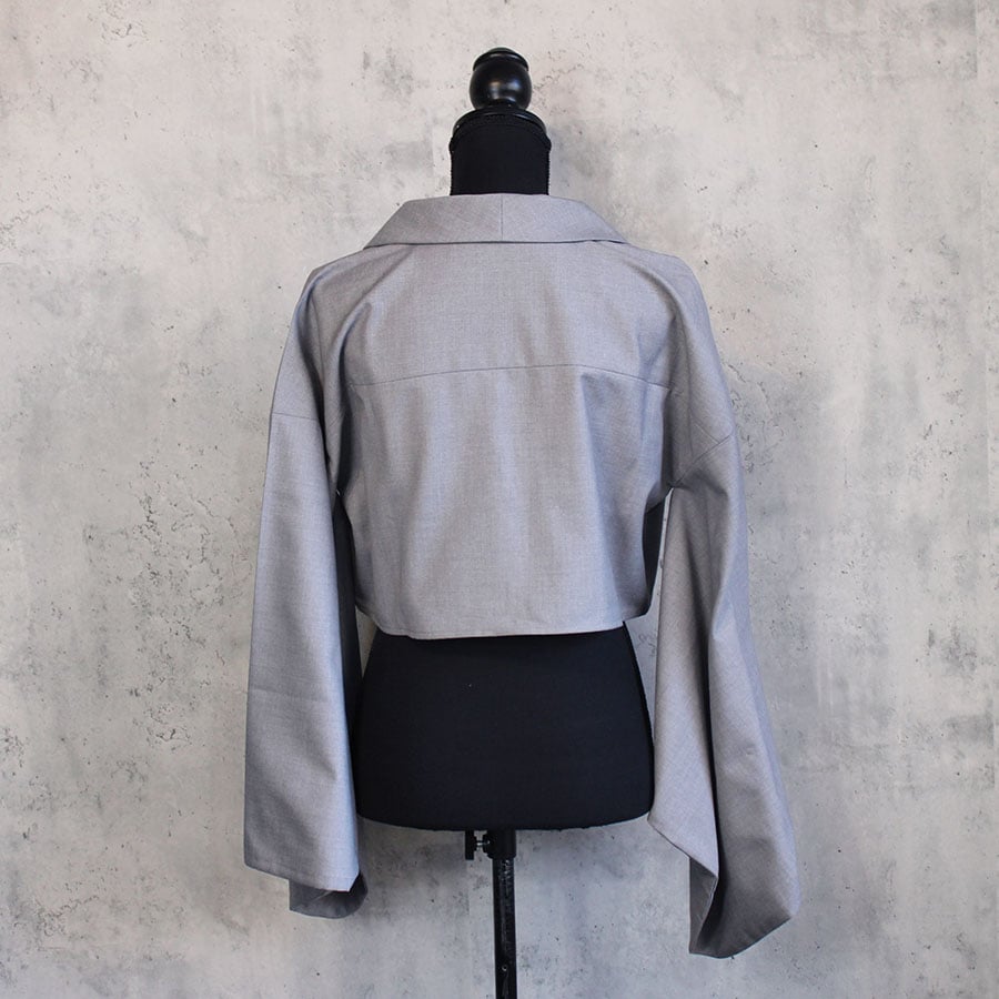 KIMONO SHORT JACKET(GRAY) | CuLLt