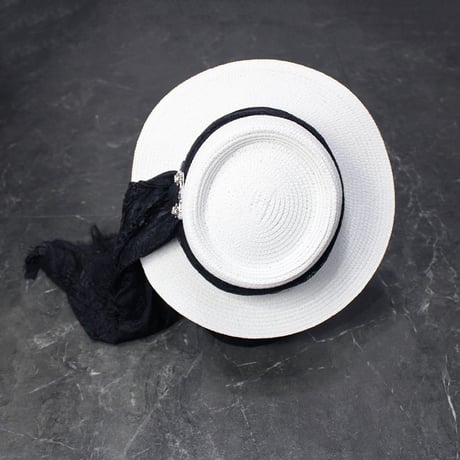 Camellia LACE STRAW HAT