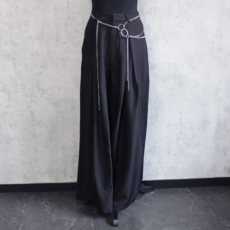 HAKAMA CHIAN BELT PANTS(BLACK)