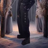 ANK SLACKS(SILVER)