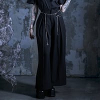 HAKAMA CHIAN BELT PANTS(BLACK)