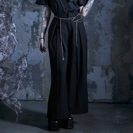 HAKAMA CHIAN BELT PANTS(BLACK)