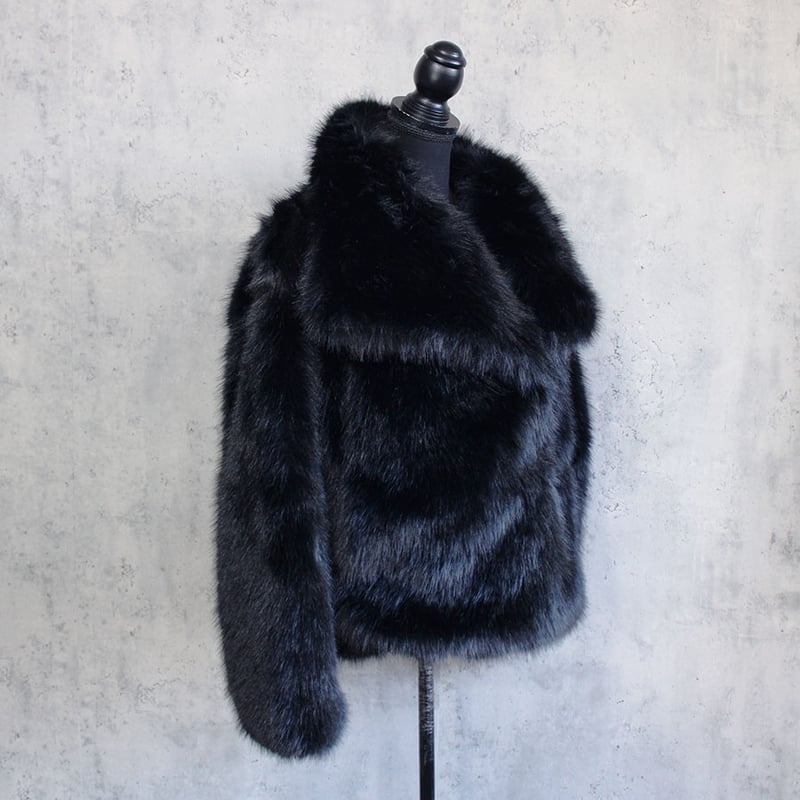 FAKE FUR JACKET(BLACK) | CuLLt
