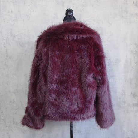FAKE FUR JACKET(WINE)