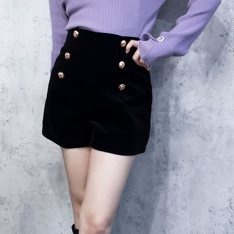 VELUDO SHORT PANTS(BLACK)