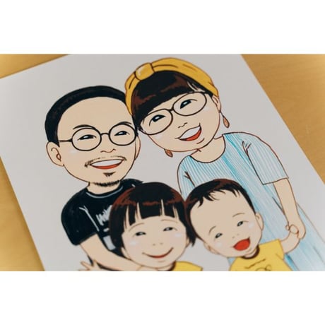 似顔絵屋tomomi の似顔絵 2Ｌサイズ