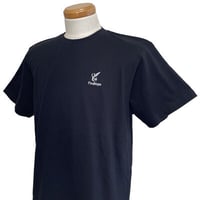 シンプルな大人のファッション!!FindHope(ファインドホープ)_男女兼用_半袖Ｔシャツ_ロゴ刺繍１【ブラック】_FH005