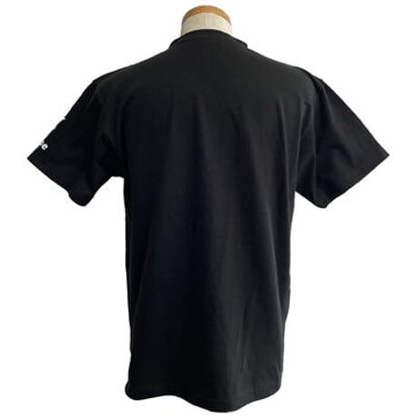 メインロゴがショルダーにプリント!!FindHope(ファインドホープ)_男女兼用_ショルダーロゴ_Ｖネック半袖Ｔシャツ【ブラック】_FH017