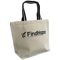 ちょっとしたお出かけに最適!!FindHope(ファインドホープ)_レギュラー_キャンパス_トートバッグ【ナチュラル(BK＆WT)】_FH011