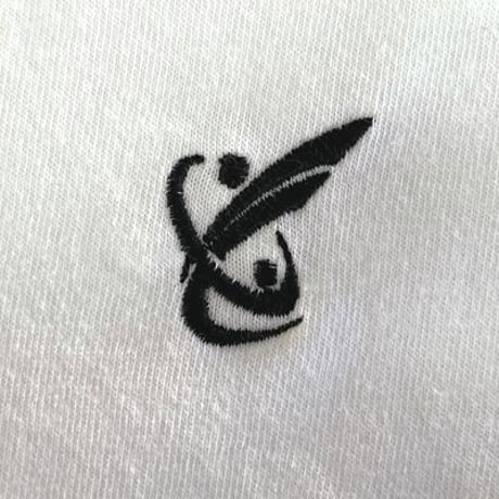 シンプルな大人のファッション!!FindHope(ファインドホープ)_男女兼用_半袖Ｔシャツ_ロゴ刺繍２【ホワイト】_FH006