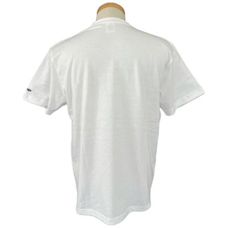 シンプルな大人のファッション!!FindHope(ファインドホープ)_男女兼用_半袖Ｔシャツ_ロゴ刺繍２【ホワイト】_FH006