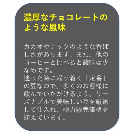 ブラジル：中煎り