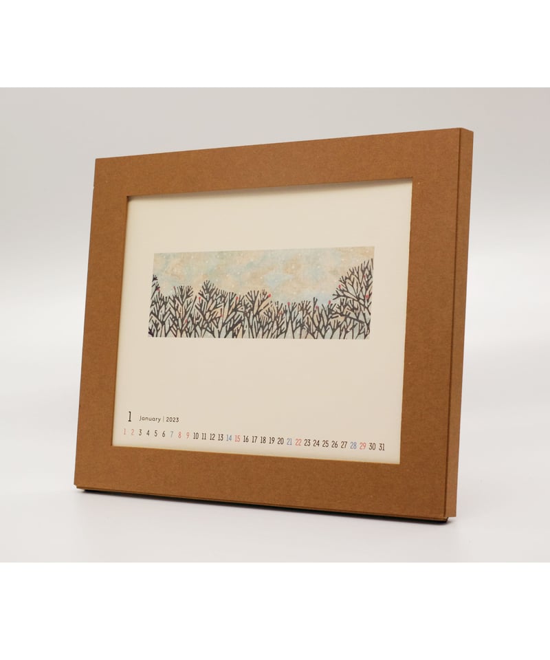 平岡瞳さん　版画 2023年 半額セール】平岡瞳 卓上カレンダー 2023 | 葉々社 BOOKS&PUBLISHING